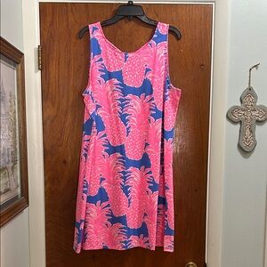 Lilly Pulitzer Kristen Swing Dress Pineapple Flamenco